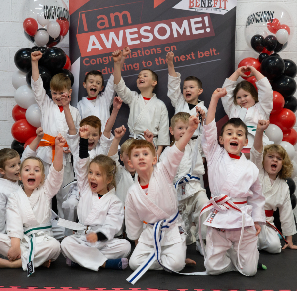The Young Champions class at Benefit Martial Arts Academy